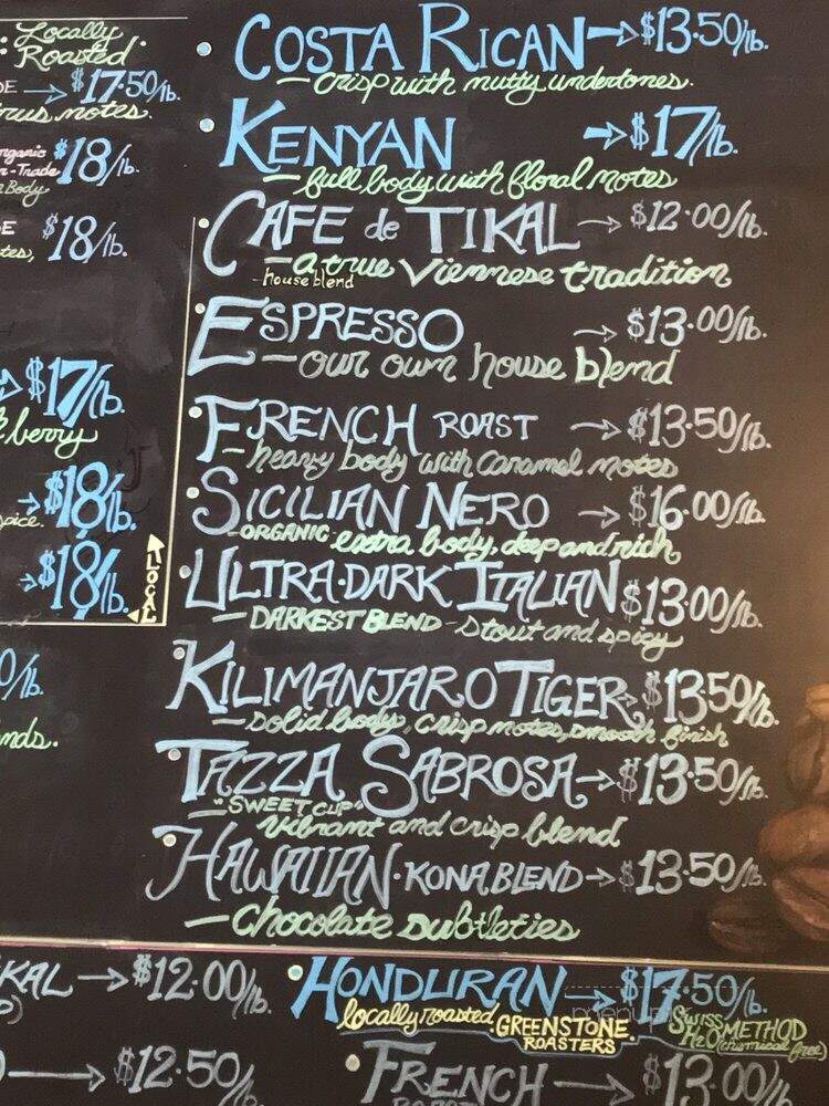La Prima Tazza - Lawrence, KS menu_pic