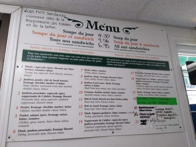 La P'Tite Epicerie - Gatineau, QC menu_pic
