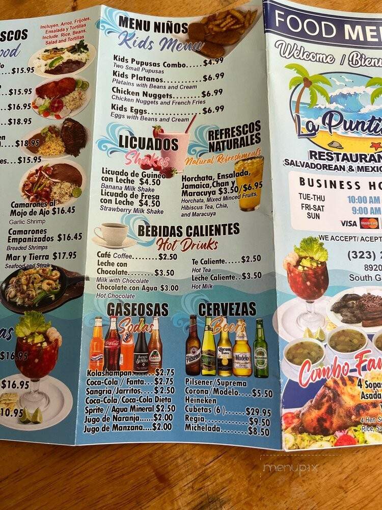 La Puntilla - South Gate, CA menu_pic