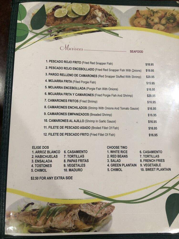 Restaurante Salvadoreno - Yonkers, NY menu_pic
