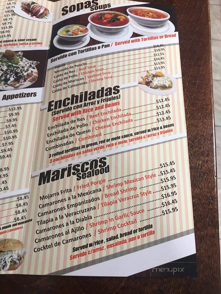La Rancherita - Middletown, NY menu_pic