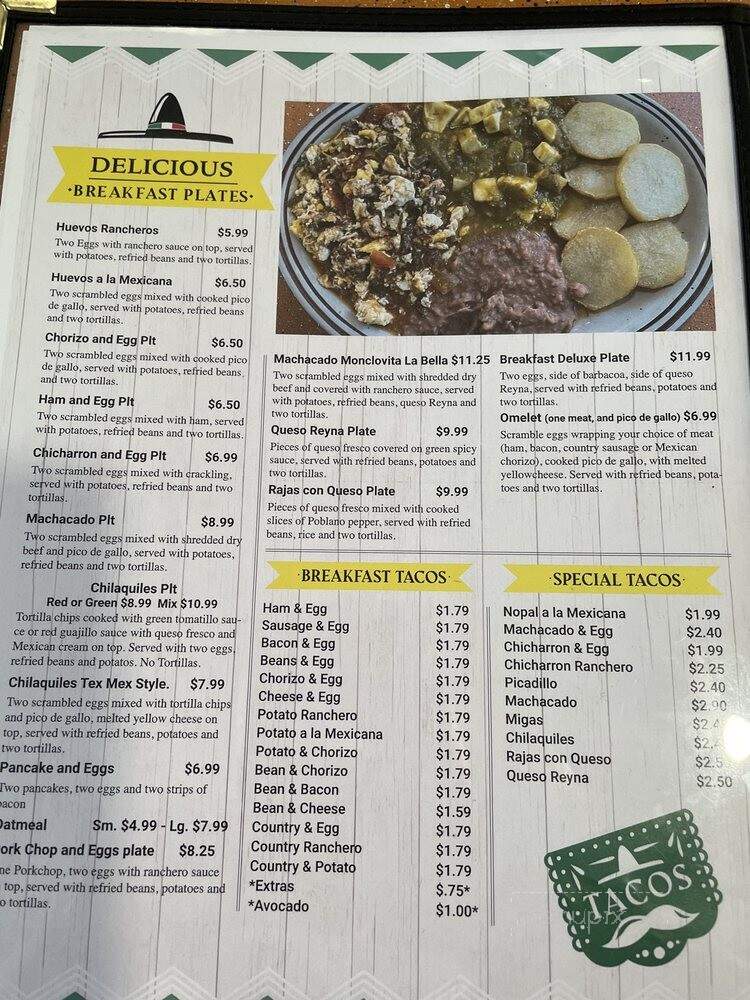 La Revolucion - San Antonio, TX menu_pic