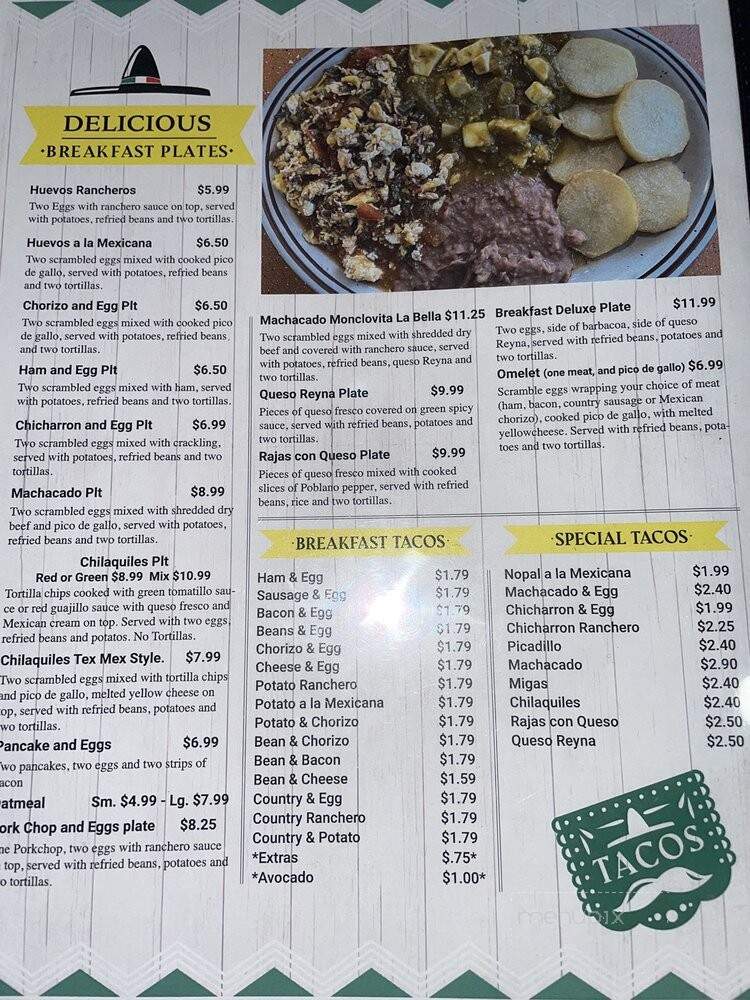 La Revolucion - San Antonio, TX menu_pic