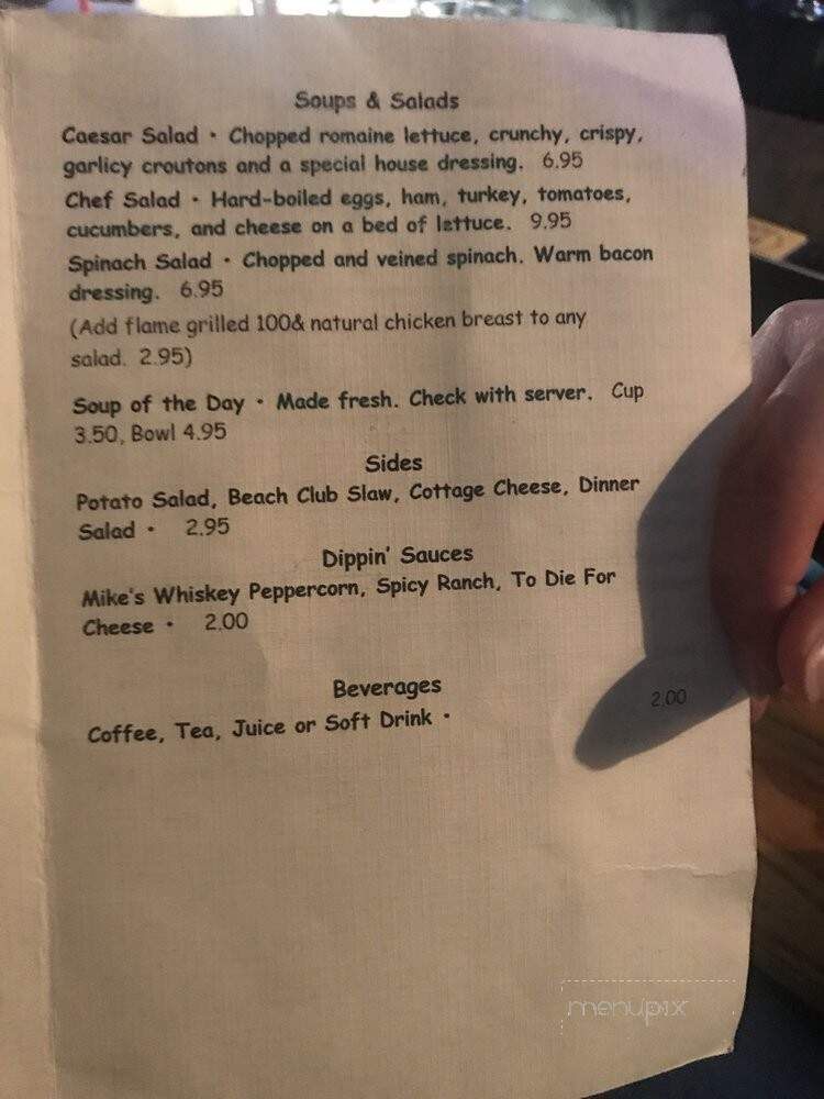 Larry's Beach Club - Oceanside, CA menu_pic