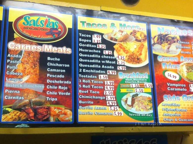 La Salsita - Phoenix, AZ menu_pic