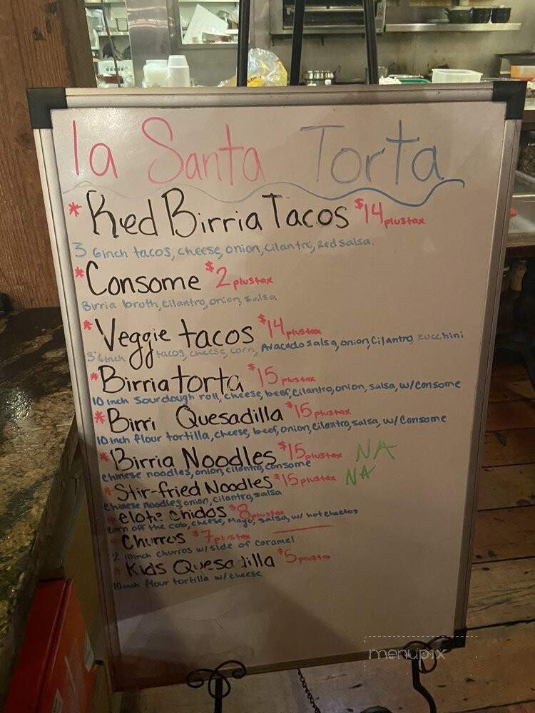 La Santa Torta - Alameda, CA menu_pic