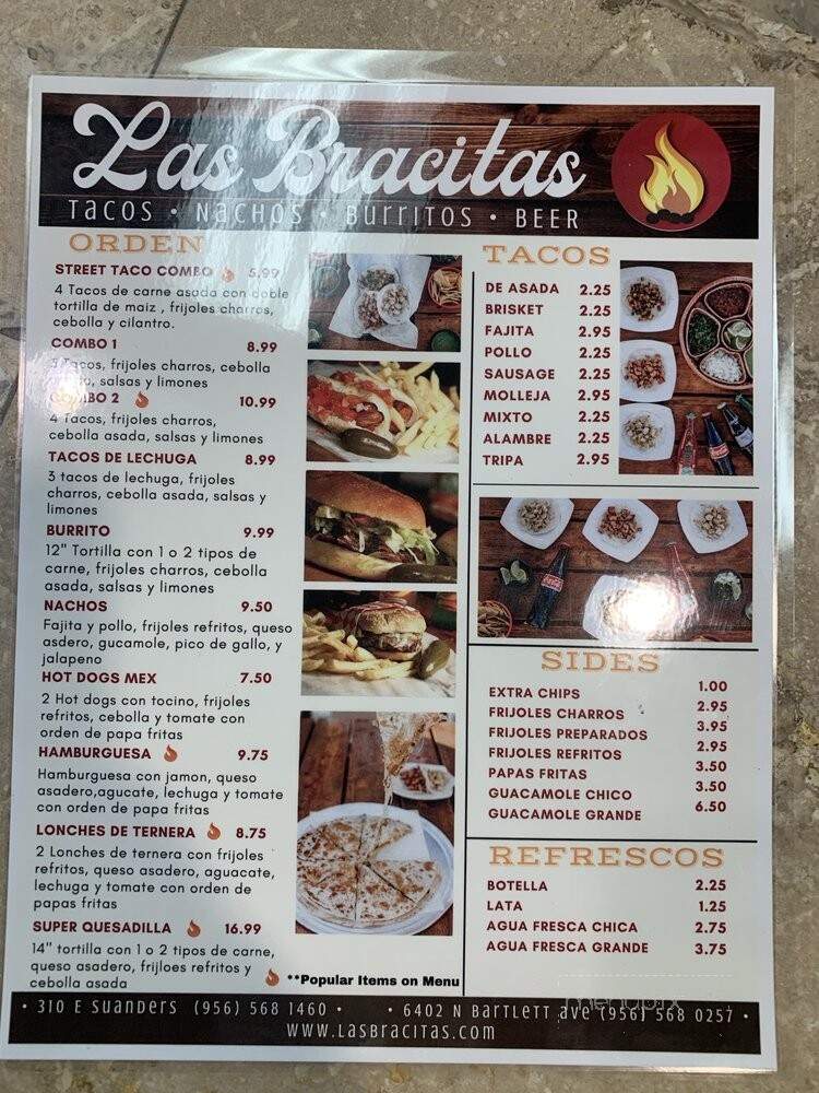 Las Bracitas - Laredo, TX menu_pic