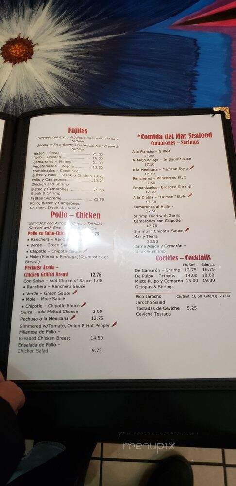 Las Casitas Restaurant - Chicago, IL menu_pic