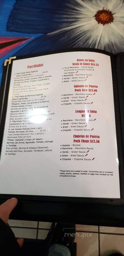 Las Casitas Restaurant - Chicago, IL menu_pic