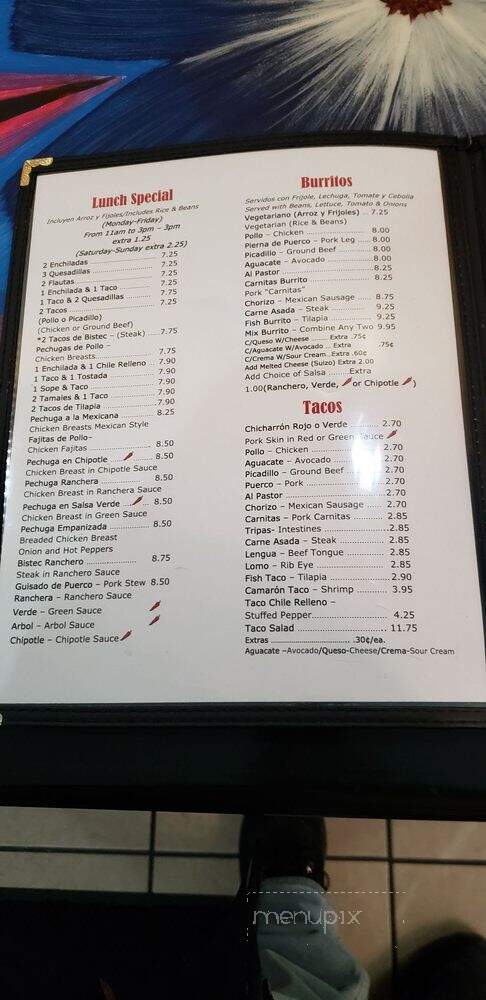 Las Casitas Restaurant - Chicago, IL menu_pic
