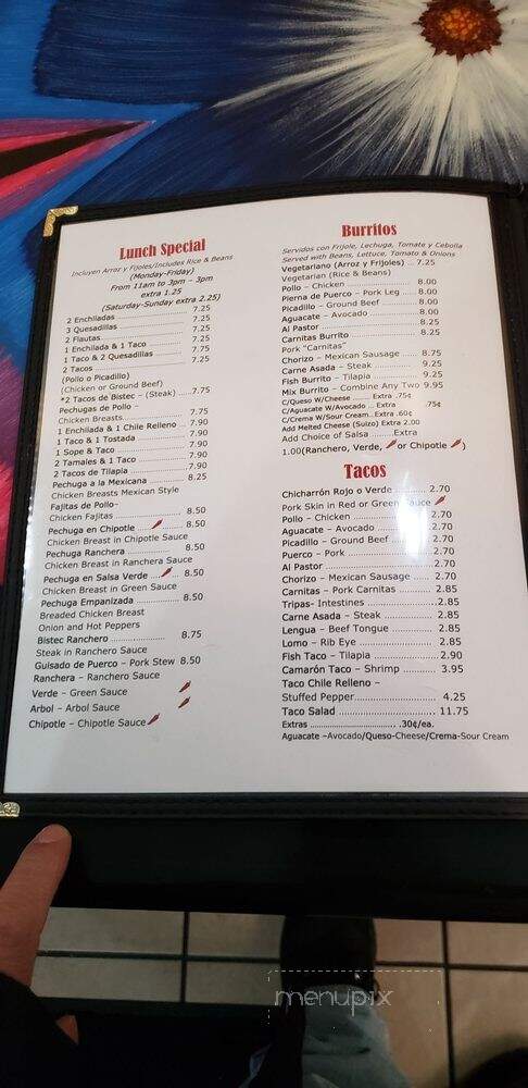 Las Casitas Restaurant - Chicago, IL menu_pic