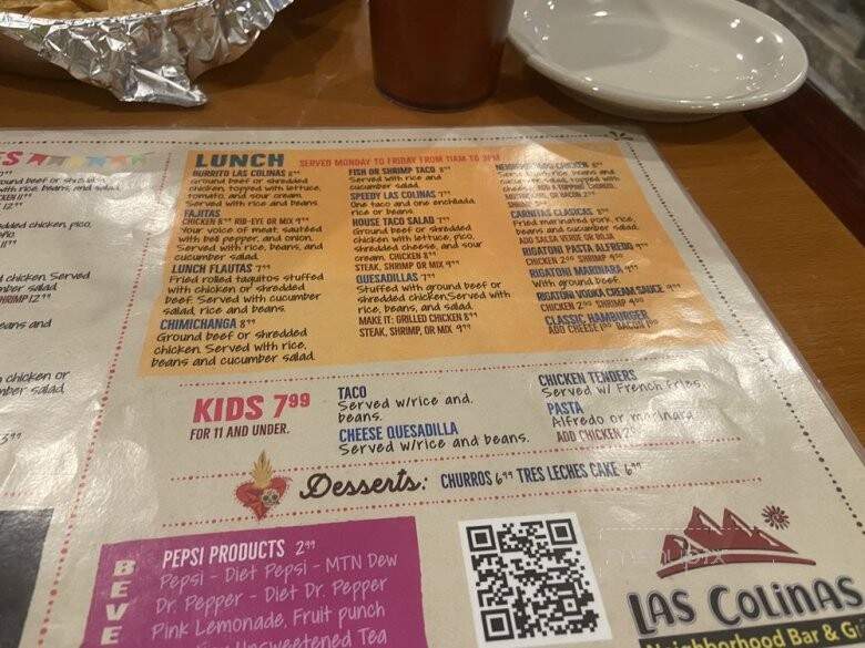 Las Colinas Neighborhood Bar and Grill - Lonsdale, AR menu_pic