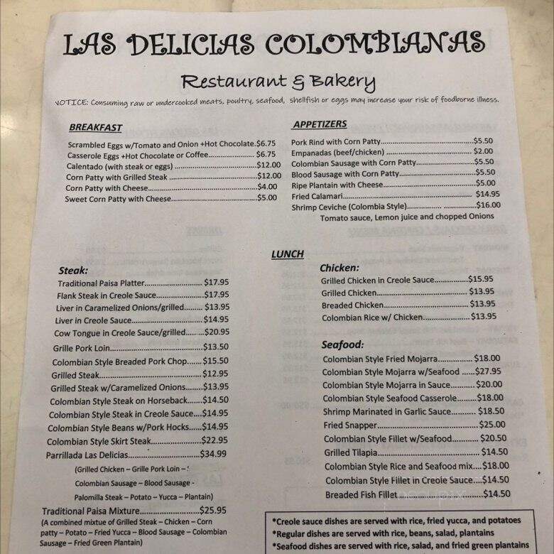 Las Delicias Colombianas - North Miami Beach, FL