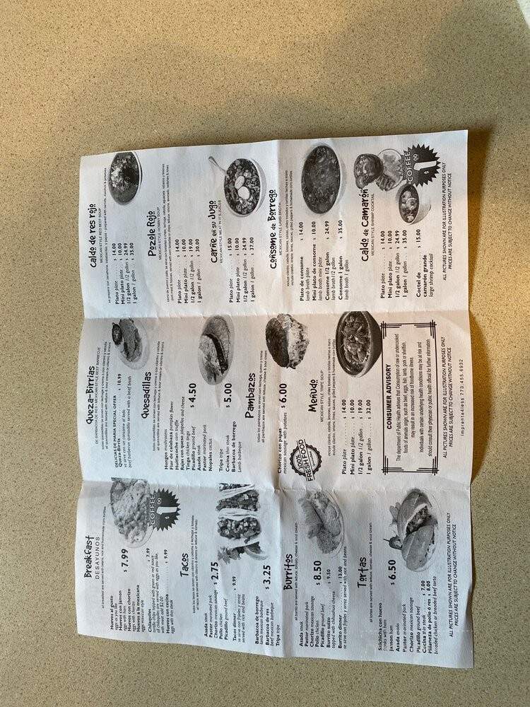 Las Delicias De Maria - Chicago, IL menu_pic