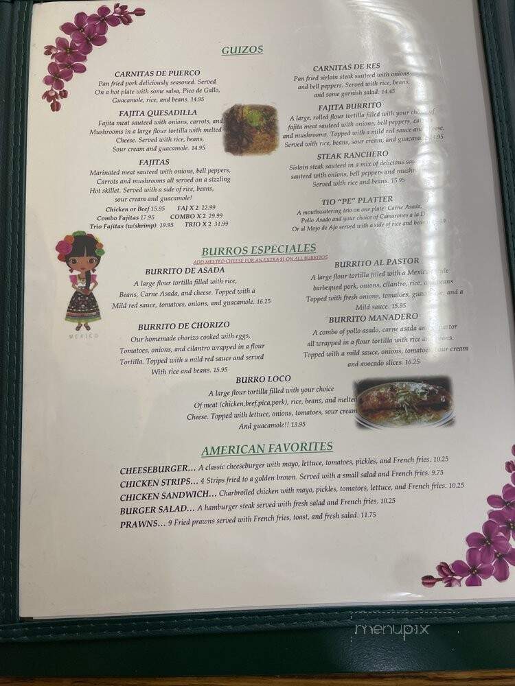 Las Esmeraldas Mexican Food - Nyssa, OR menu_pic
