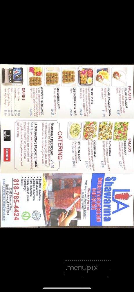 LA Shawarma - Los Angeles, CA menu_pic