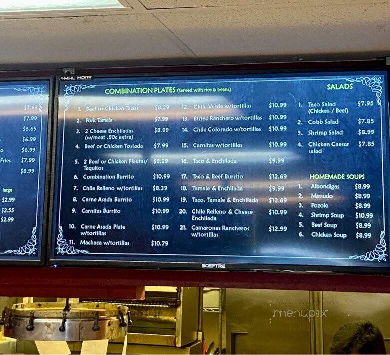 La Siesta Mexican Food - Orange, CA menu_pic