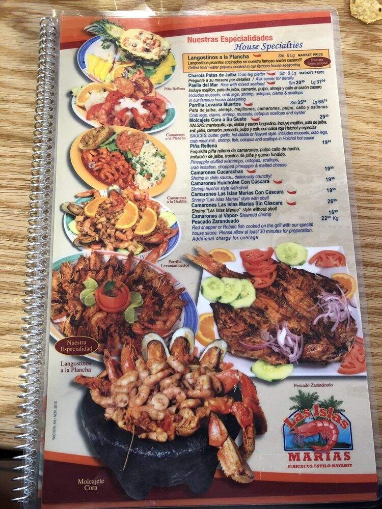 Las Islas Marias - Wichita, KS menu_pic