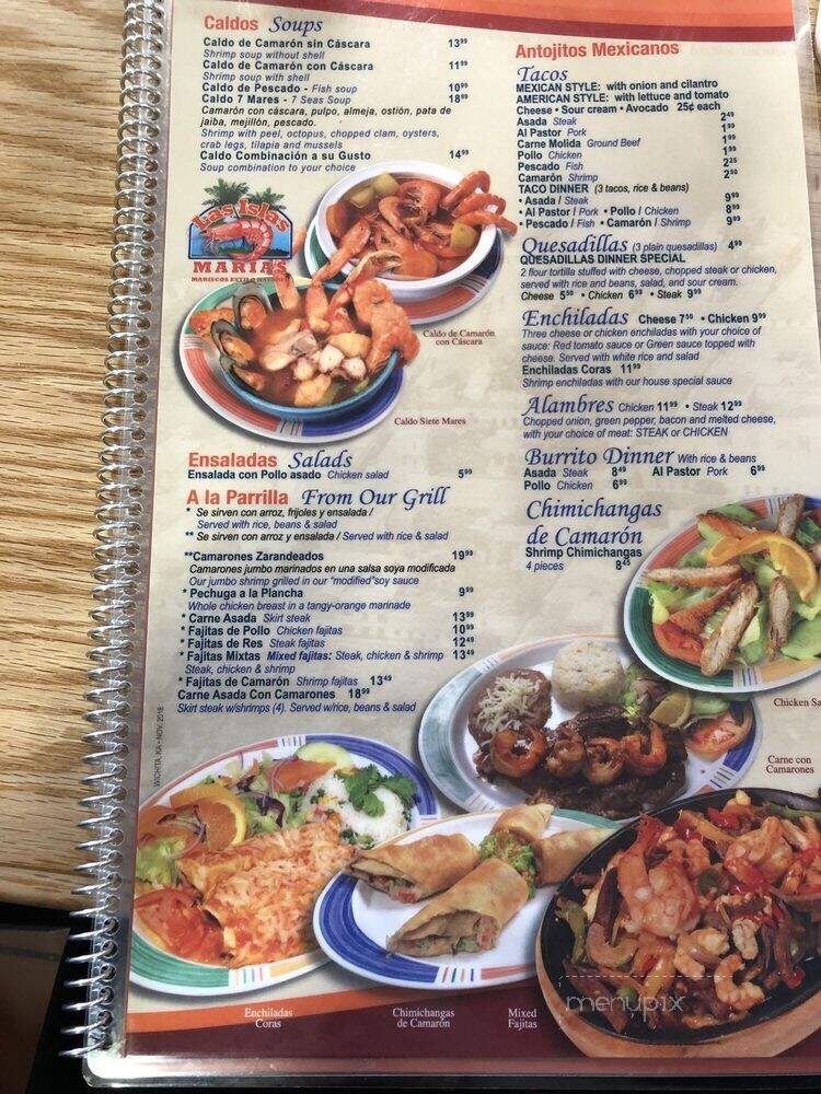 Las Islas Marias - Wichita, KS menu_pic