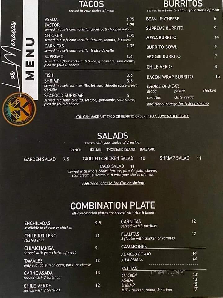 Los Yaquis Restaurant - Knights Landing, CA menu_pic