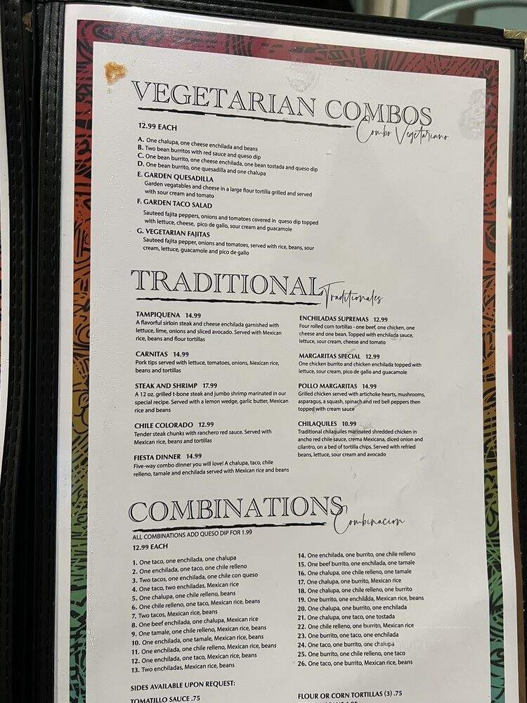 Michael's Restaurant - Van Buren, MO menu_pic