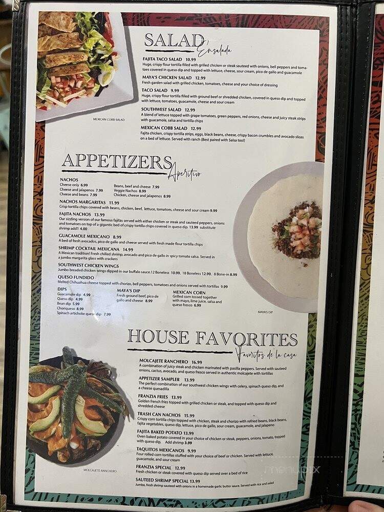 Michael's Restaurant - Van Buren, MO menu_pic