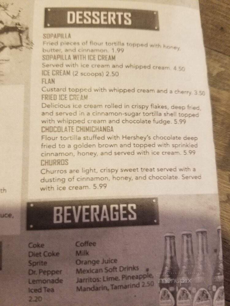 Las Plazas - Clarksville, TN menu_pic