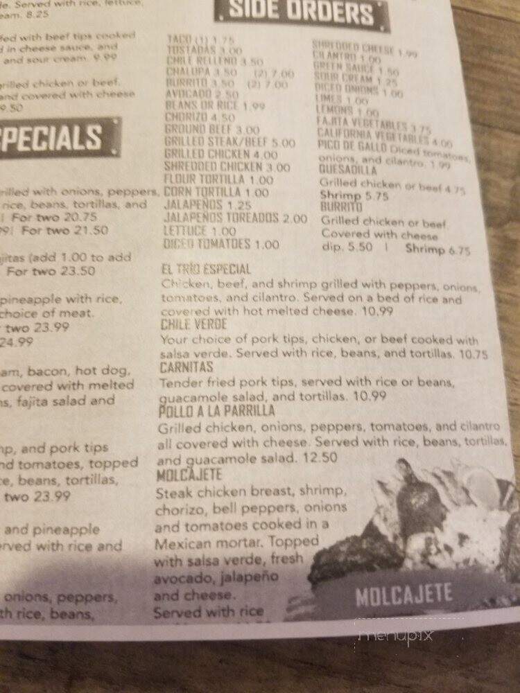 Las Plazas - Clarksville, TN menu_pic