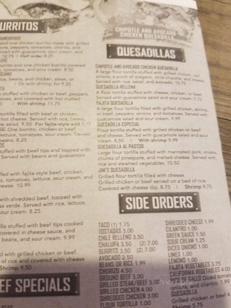 Las Plazas - Clarksville, TN menu_pic