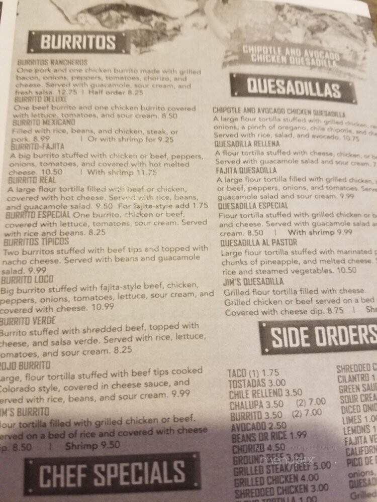 Las Plazas - Clarksville, TN menu_pic