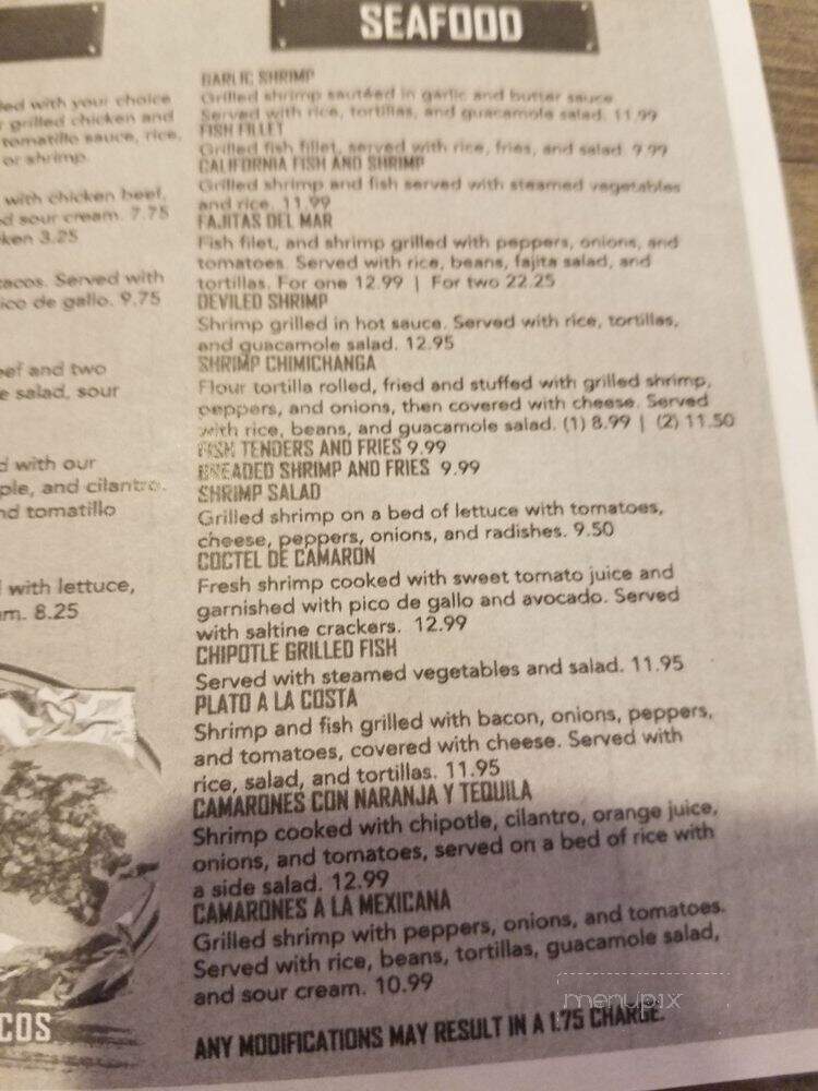 Las Plazas - Clarksville, TN menu_pic