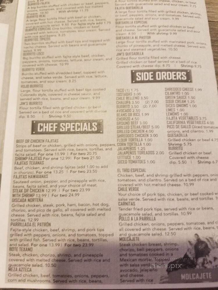Las Plazas - Clarksville, TN menu_pic