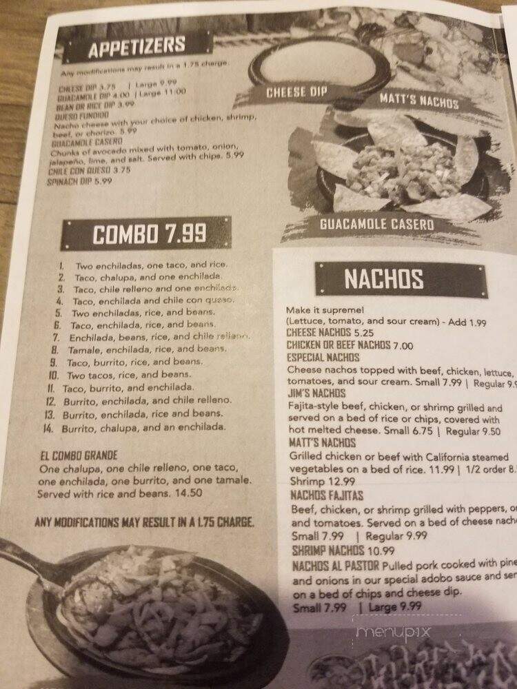 Las Plazas - Clarksville, TN menu_pic