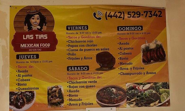 Las Tias Mexican Food - Salton City, CA menu_pic