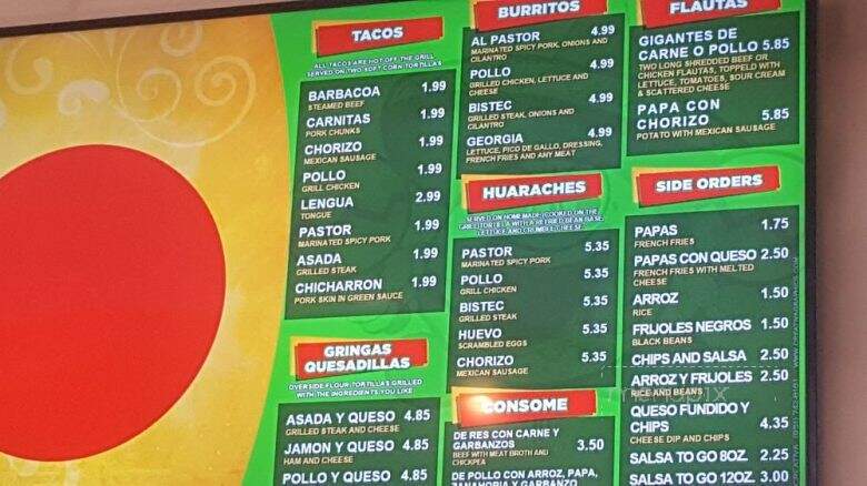 Las Tortas Locas - Marietta, GA menu_pic