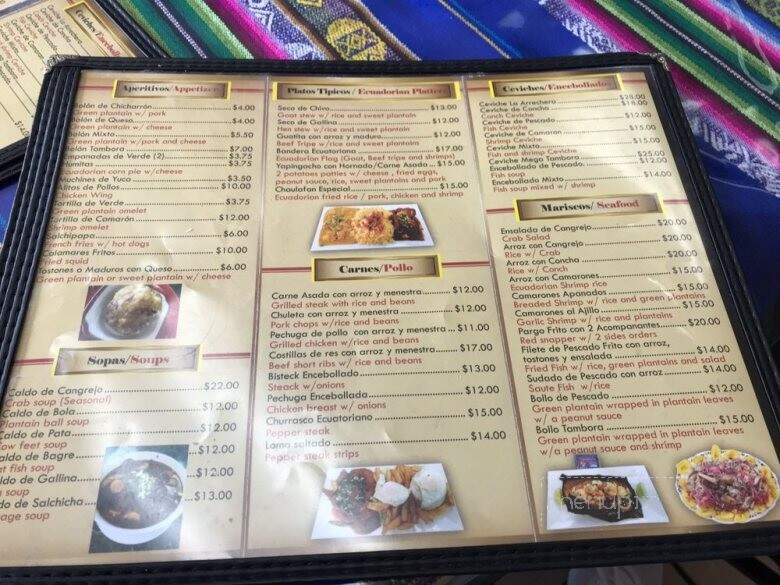 La Tambora Restaurant - Jersey City, NJ menu_pic