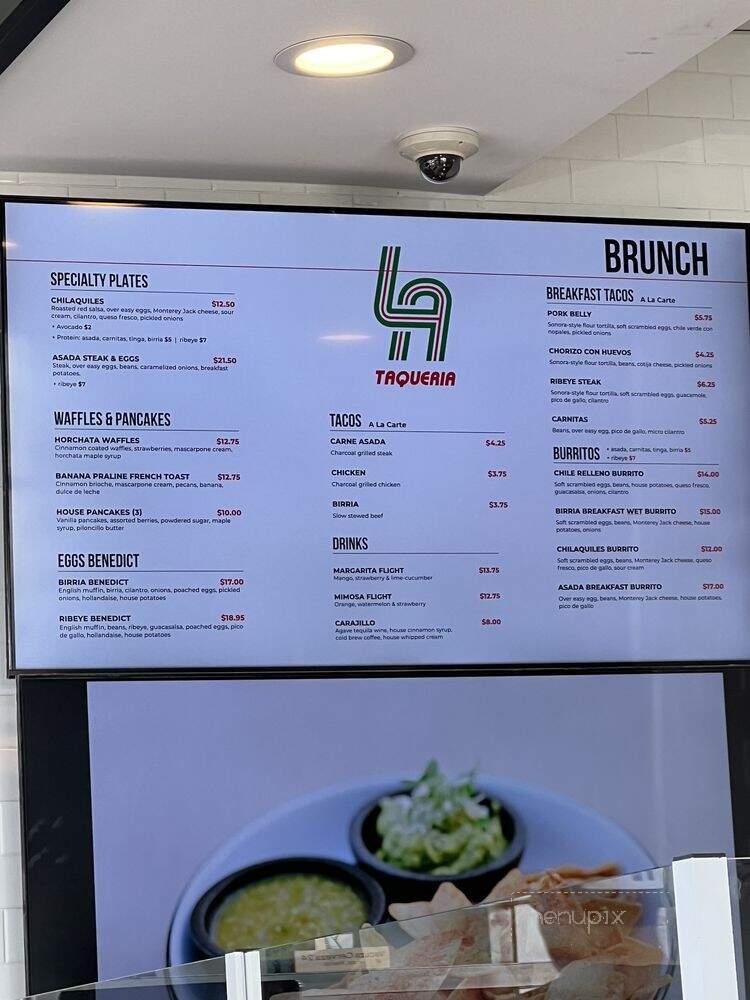 L A Taqueria - Downey, CA menu_pic