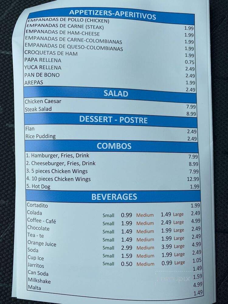 Latin America Cafe - West Palm Beach, FL menu_pic