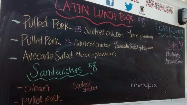 Latin Lunch Box - St. Petersburg, FL menu_pic