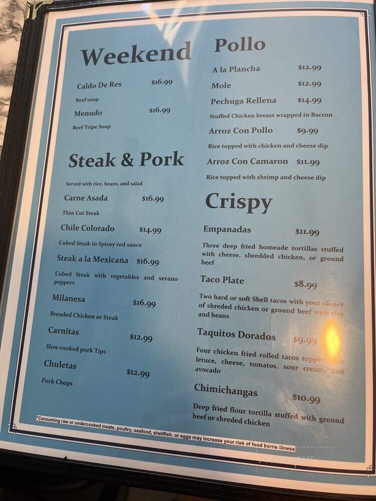 Laura's Cocina - Nashville, TN menu_pic