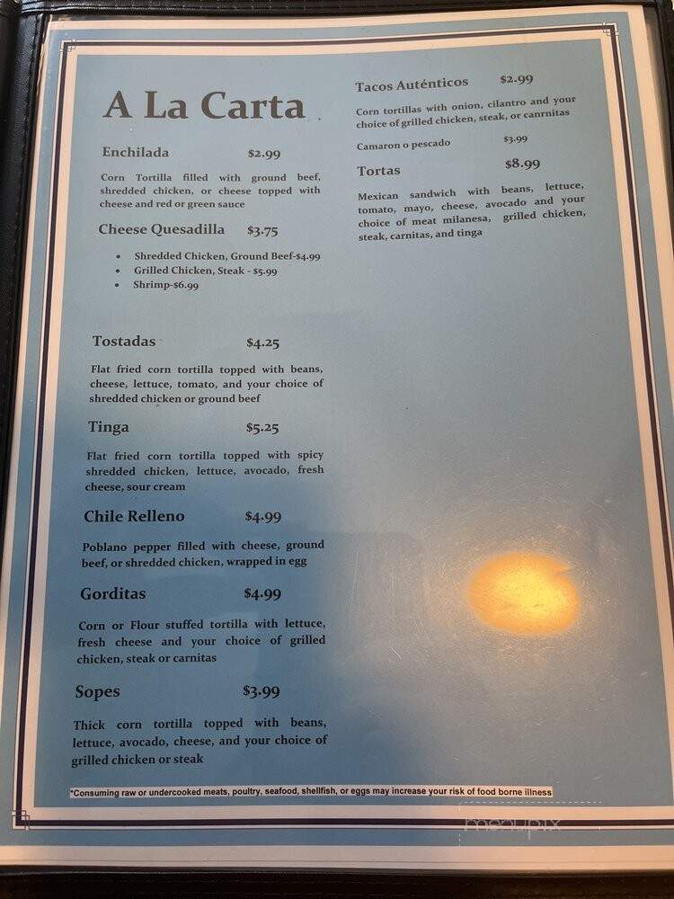 Laura's Cocina - Nashville, TN menu_pic