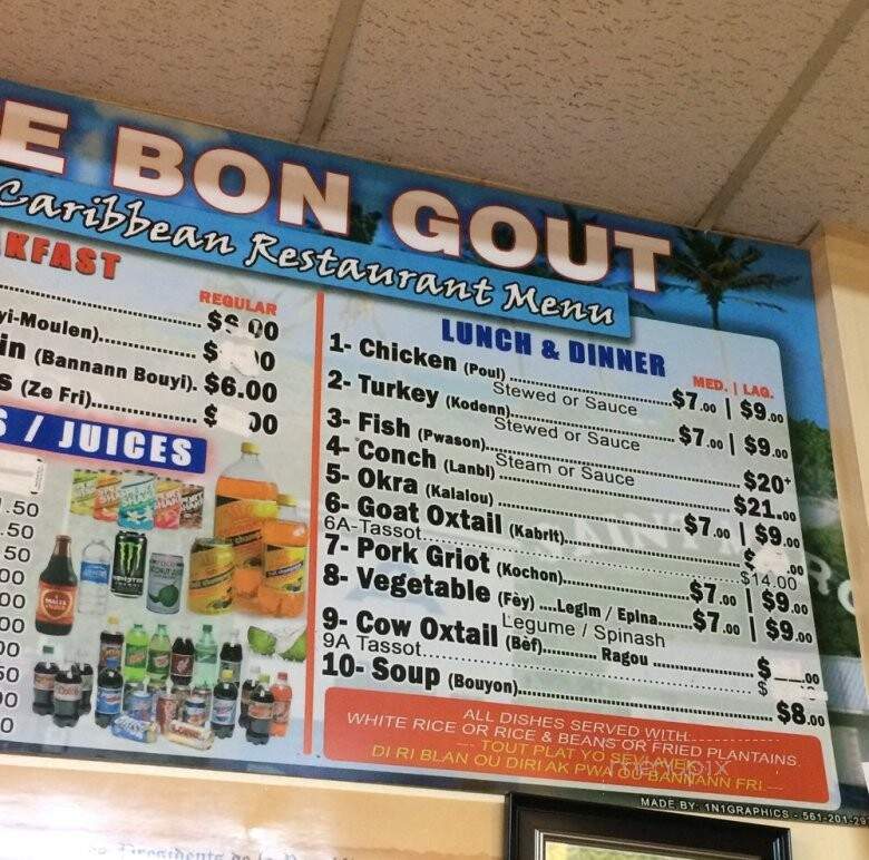 Le Bon Gout Restaurant - Boynton Beach, FL