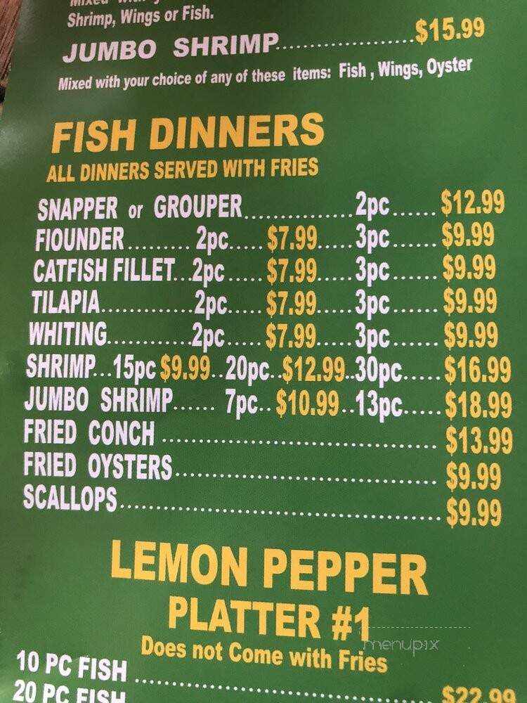 Lemon J Pepper - Jacksonville, FL menu_pic
