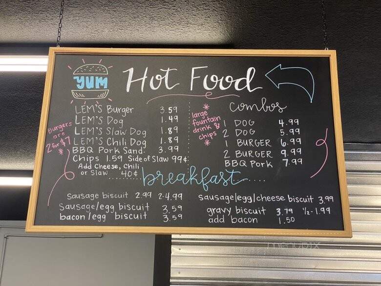 Lem's Korner - Madisonville, TN menu_pic