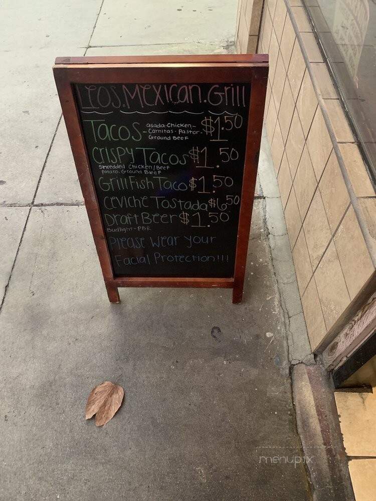 Leo's Mexican Grill - Long Beach, CA menu_pic