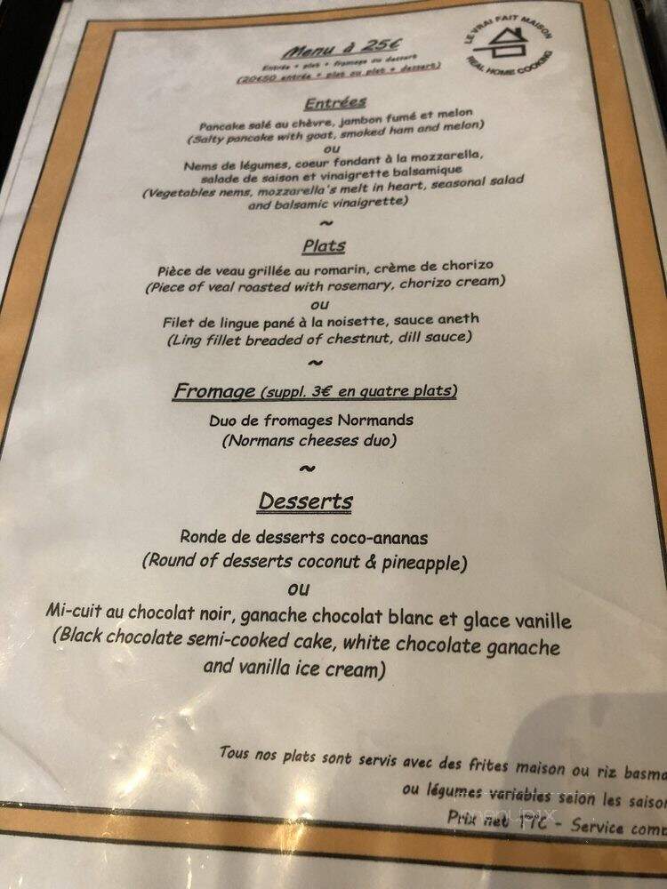 P'tit Resto (Le) - Saint-Antonin, QC menu_pic
