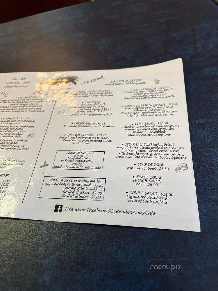 Big Chair Cafe - Las Cruces, NM menu_pic