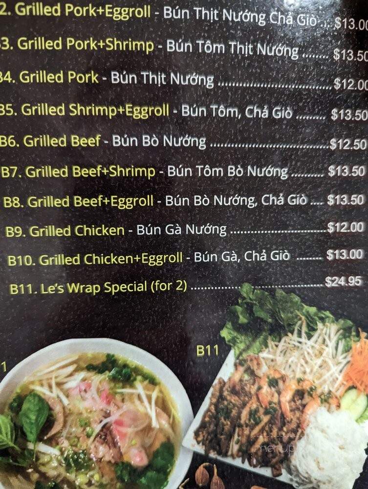 Le's Pho - Sanford, FL menu_pic
