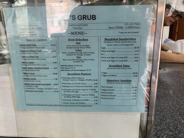 Lets Grub - Philadelphia, PA menu_pic