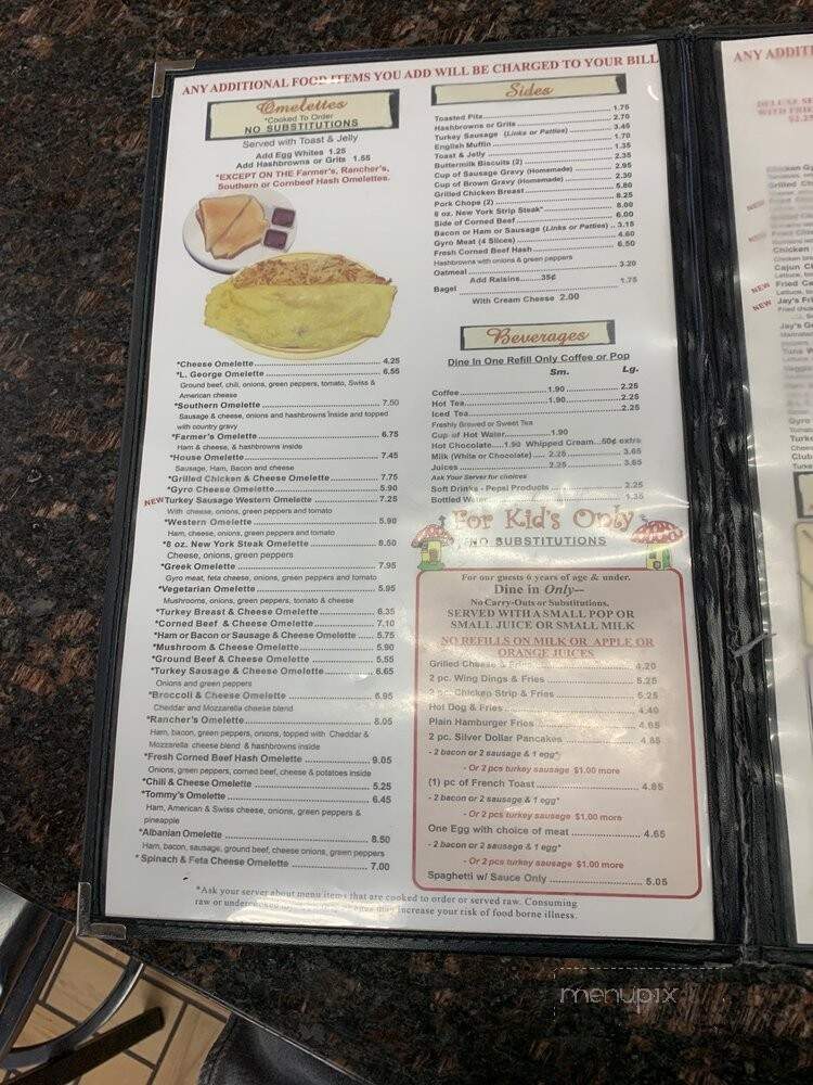 L George's - Livonia, MI menu_pic